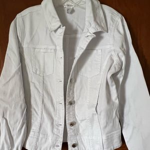 White jean jacket